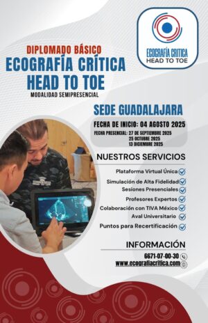 Diplomado básico en Ecografía Crítica (Agosto 2025 - sede Guadalajara)