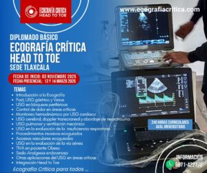 Diplomado básico en Ecografía Crítica (Noviembre 2025 - sede Tlaxcala)
