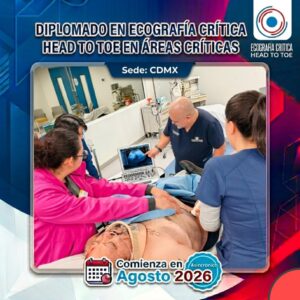 Diplomado básico en Ecografía Crítica (Agosto 2026 - sede Ciudad de México)
