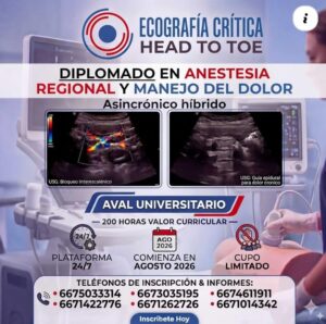 Diplomado CAPS en Anestesia Regional y manejo del dolor en áreas críticas (Octubre 2026 - sede CDMX)