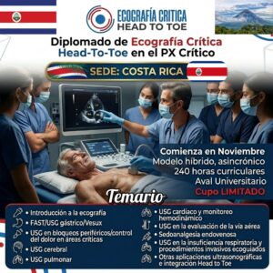 Diplomado Básico en Ecografía Crítica Head to Toe (Noviembre 2026 - Sede Costa Rica)