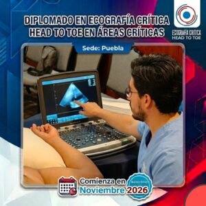 Diplomado Básico en Ecografía Crítica Head to Toe (Noviembre 2026 - Sede Puebla)